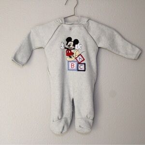 Vintage Disney One Piece Footie Mickey Mouse